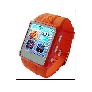 China Relógio de pulso incorporado da fotografia MP4 da bateria de lítio da tela da cor verdadeira de AD668-A supplier