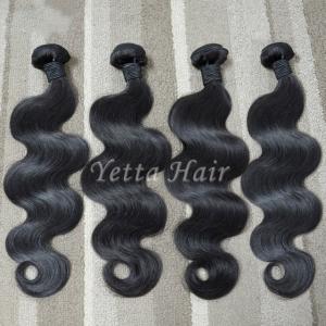 China Unprocessed Virgin Malaysian Hair Extensions Body Wave Hair Weave 1B# supplier