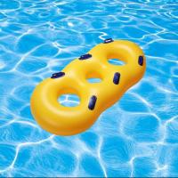 China OEM Yellow PVC Heavy Duty Inflatable Swimming Ring for Water Park Party on sale