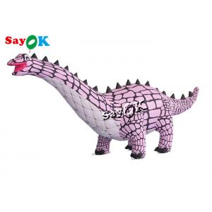 1m / 3.3ft Tall Life Size Inflatable Ankylosaurus Dinosaur With Blower For Yard Decor
