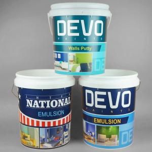 OEM ODM Smooth Surface Paint Bucket Plastic With Lid UV Resistant