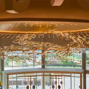 Glaze Art Ocean Theme Glass Fish Chandelier Creative Decorative Chandelier