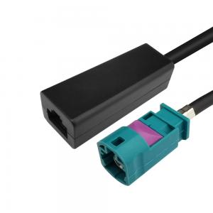 China Automotive Stable LVDS FAKRA Cable , Z Code HSD To USB RJ45 FAKRA Ethernet Cable supplier
