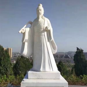 China Marble Carving 2m Chinese Stone Statue Garden Laozi Ancient Chinese Buddha Statue supplier