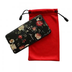 Dustproof Microfiber Cell Phone Pouch Protective Bag 170-280gsm With Soft Lining