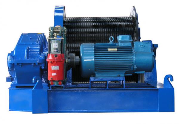 Lifting Weight 8T Electric Rope Winch Machine 80 KN Capacity 210M