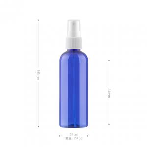 China 100ml Face Toner Fine Mist Spray Bottles Empty PET Refillable Travel Package Bottle supplier