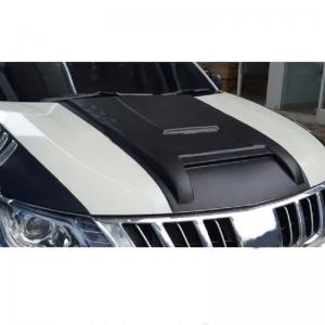 China Matte Black Front Bumper Guard Hood Scoop Engine Bonnet Cover supplier