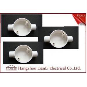 China White Conduit Terminal Box Waterproof PVC Conduit and Fittings Two Way supplier