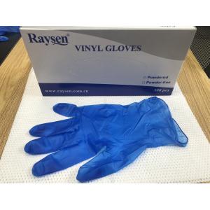 China Blue Color Disposable Food Contact Gloves / Restaurant Disposable Food Safe Gloves supplier