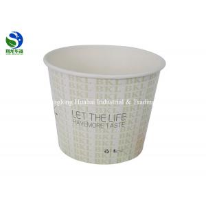 White 35OZ Disposable Paper Soup Bowls Bulk Paper Noodle Bowls For Chocolate