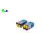 China LC UPC SM Duplex Fiber Optic Adapter With Metal Shell And Auto - Shutter With Reduced Flange wholesale