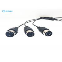 China Vehicle / Camera Custom Cable Assemblies 7 Pin Male Mini Din Connector on sale