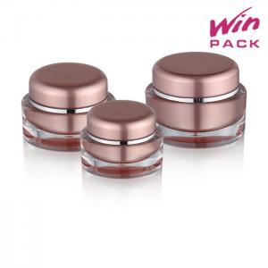China Shiny Dark PET Plastic Cosmetic Jars , Bulk Cosmetic Containers Leak Proof supplier