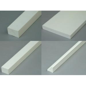 Square PVC Foam Profile Decorative Mouldings / Woodgrain Screen In Stock