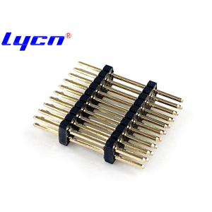 Male 1.27 Mm Pitch Pin Header Connector DIP 180° Current Rating 1.0 AMP