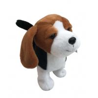 China Hypoallergenic 23cm 9.06in Singing Dancing Stuffed Animals Walking Shaking Head Dog Toy on sale