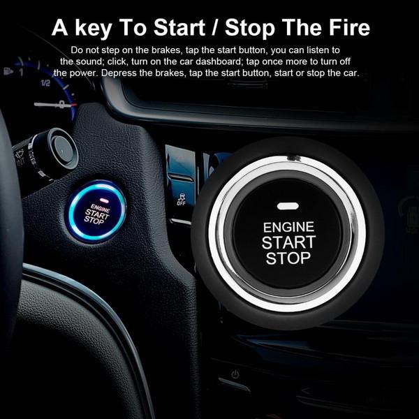 Car PKE Keyless entry burglar alarm smart engine starter one button push system