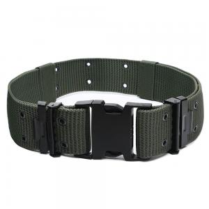 China PP Man Military Tactical Nylon Polyester Army Webbing Belt with Plastic Buckle supplier