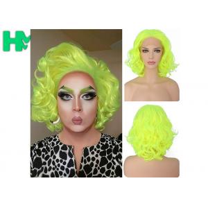 China Graceful Green Curly Famale Colonial Costume Wig 12 Inch HT Fiber Material supplier