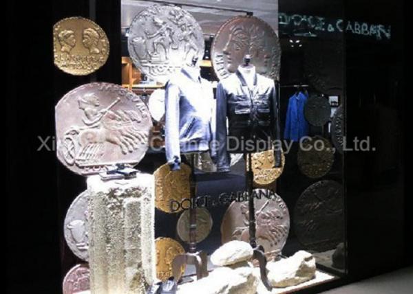 Store Decorative Resin Coin Retro Style Window Display Customized Decorations