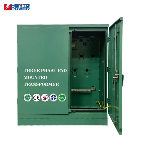 Variable Voltage Oil Immersed Distribution Transformer Step Down 3Phase Pad Mounted