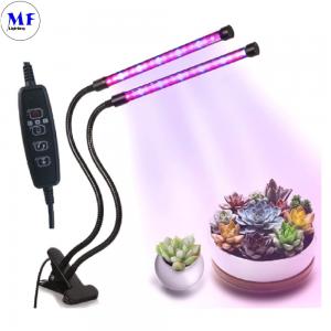 China USB Smart Mini LED Grow Tube Light Red Blue 10-40W 360° Flexible With Desktop Table Clip Controller For Indoor supplier