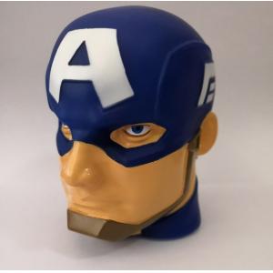 China 3D Marvel Captain America Night Light / Blue Battery Captain America Led Light supplier