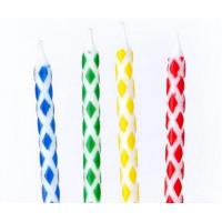 China Paraffin Material Diamond Birthday Candles / Party Cake Decorative Candles on sale