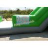 Giant Green Exciting Trippo Inflatable Water Slide With 3 Lane For Adult