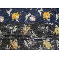 China Embroidery Sequin Lace Fabric with 3D Elegant Multi Colored Flowers Pattern on sale
