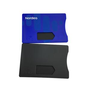 China Secure Protection RFID Blocking Card Sleeve Hot Stamping Gold Silver Color supplier