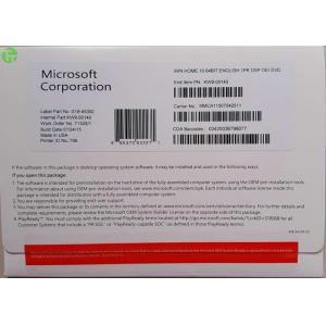 China Microsoft Widnows 10 Operating System COA Sticker Win 10 Home Product Key Code supplier