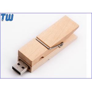 China Bulk Wood Clip 8GB USB Thumb Drive Multi-function Custom Branding wholesale