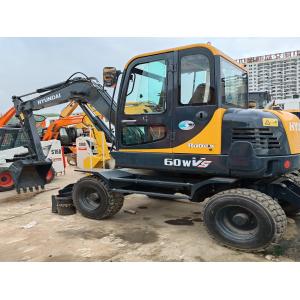 HYUNDAI R60W Used Hyundai Excavator Used Wheel Excavator 6 TON Second Hand Wheel Digger 60WVS