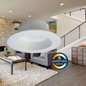 Infrared Sensor 4 Inch LED Recessed Lighting 5000K 1000LM