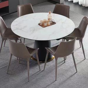 China Extension Round Ceramic Marble Dining Room Table supplier