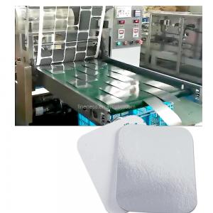 China Max. material width 650mm Fully Automatic Aluminum Foil Container Lids Making Machine supplier