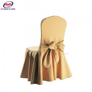 Elastic Cotton Chair Covers And Sashes Folding Custom Decorative With Straps
