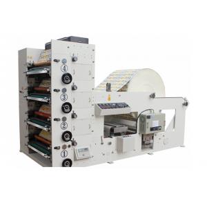 China Automatic High Speed 4 Color Flexo Printing Machine 50-60m/min Max width 850mm White supplier