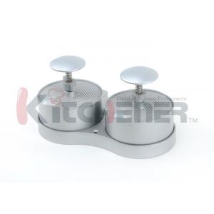 Dual Commercial Hamburger Press , Burger Patty Maker With BBQ Grill Non Sticking Coating