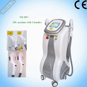 China YR-206+ IPL machine with 2 handles  hair removal supplier