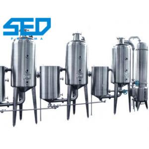 Double Effect Herbal Extraction Equipment For Evaporating Concentrating Liquid Material