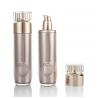 Round Gold Acrylic Cosmetic Airless Pump Bottle 50ml 100ml