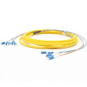 China 6 Fibers OS2 Pre Connectorized Fiber Optic Cable LC/UPC To LC/UPC LSZH OFNR Jacket supplier