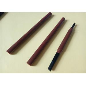 China Slim Brown Waterproof Eyebrow Pencil Tube Custom Designs ABS Material supplier