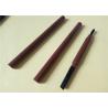 Slim Brown Waterproof Eyebrow Pencil Tube Custom Designs ABS Material
