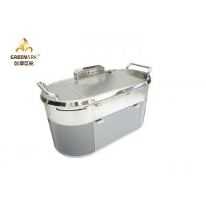 China Oval Down Exhaustion Mobile Teppanyaki Grill LPG Natural Gas Hibachi Table With Purification supplier