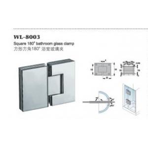 China 180 degree 304 bathroom shower door stainless steel glass clamp & glass door hardware fittings WL-8003 supplier