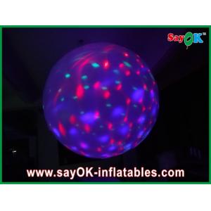 Multi Color Inflatable Lighting Decoration Inflatable Ball With Led Lights , Purple